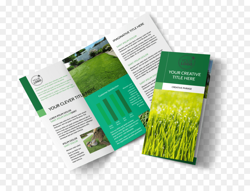 Lawn Mowing Brochure Template Preview - Engineering Consultants Engineering Trifold Brochure, HD Png Download - lawn care png