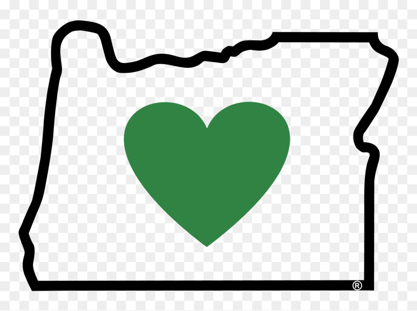 State Or Oregon Outline, HD Png Download - oregon state png
