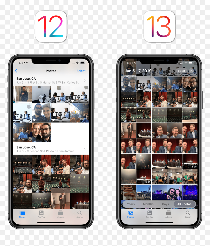 The All Photos View Fits More Photos Onscreen At Once - Iphone, HD Png Download - vignette overlay png