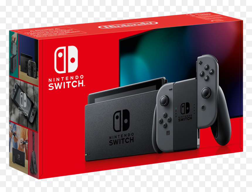 Nintendo Switch Console Neon, HD Png Download - wii controller png