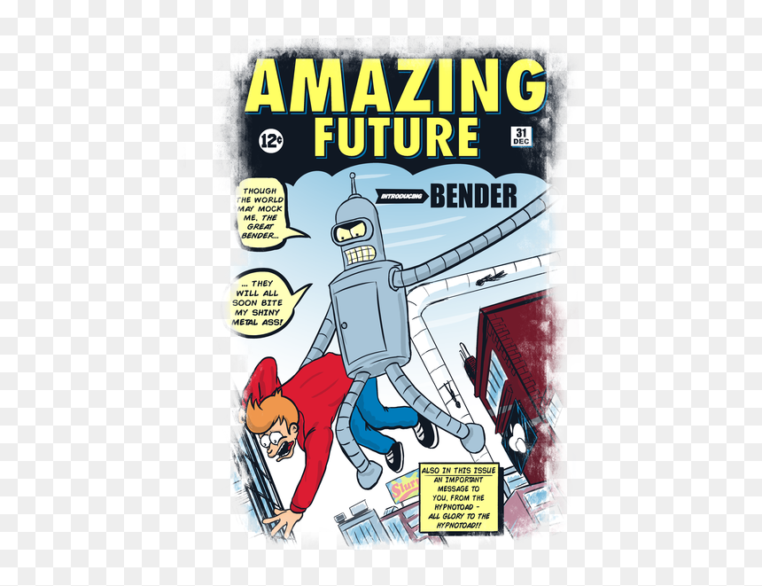 The Amazing Bender Tee Design By Sergiodoe - Poster, HD Png Download - hypnotoad png
