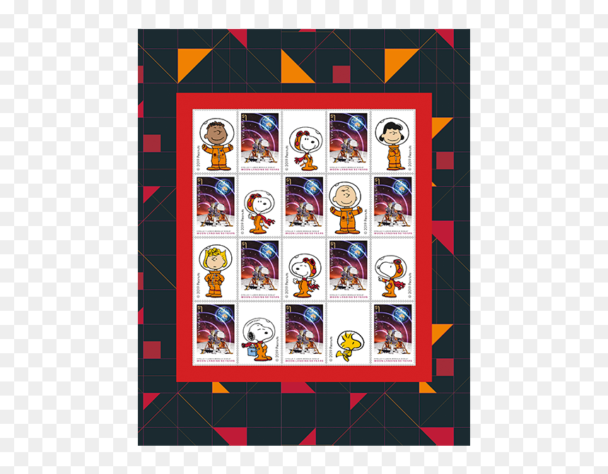 Snoopy Journey To Deep Space Stamp Pack, HD Png Download - past due stamp png
