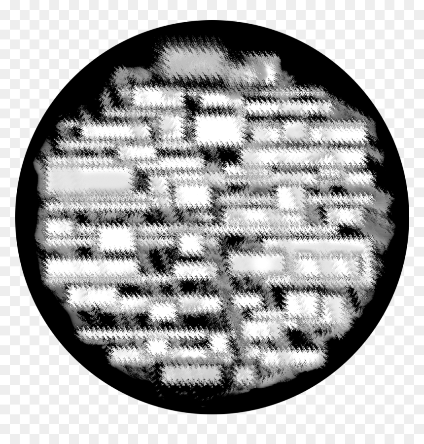 Apollo Design Sr-6192 Blurry Brick B&w Superresolution - Circle, HD Png Download - blurry transparent png