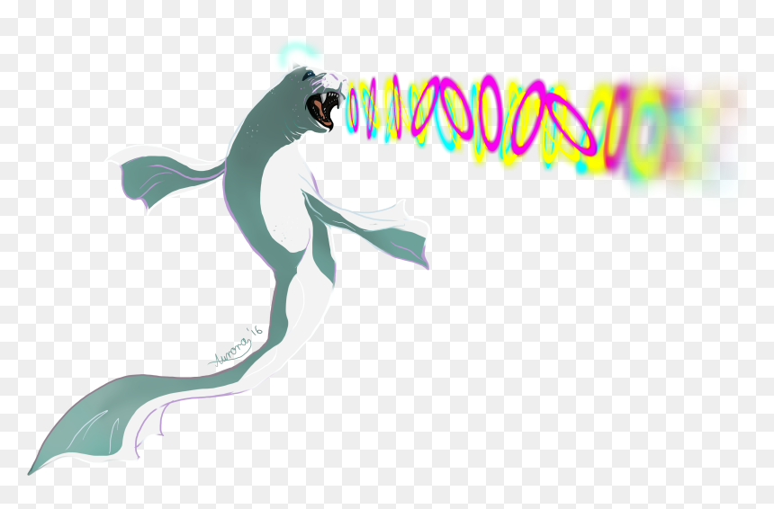 Dewgong Used Aurora Beam By Dragonchildx - Graphic Design, HD Png Download - dewgong png