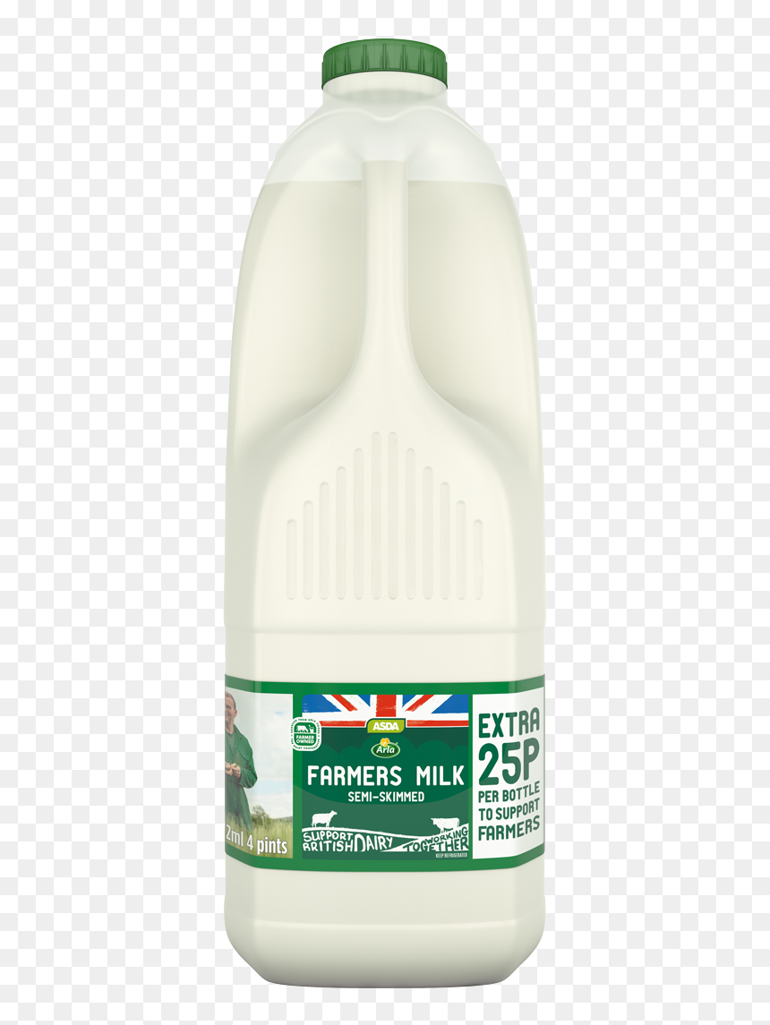 Farmers Milk Semi - Plastic Bottle, HD Png Download - semi png