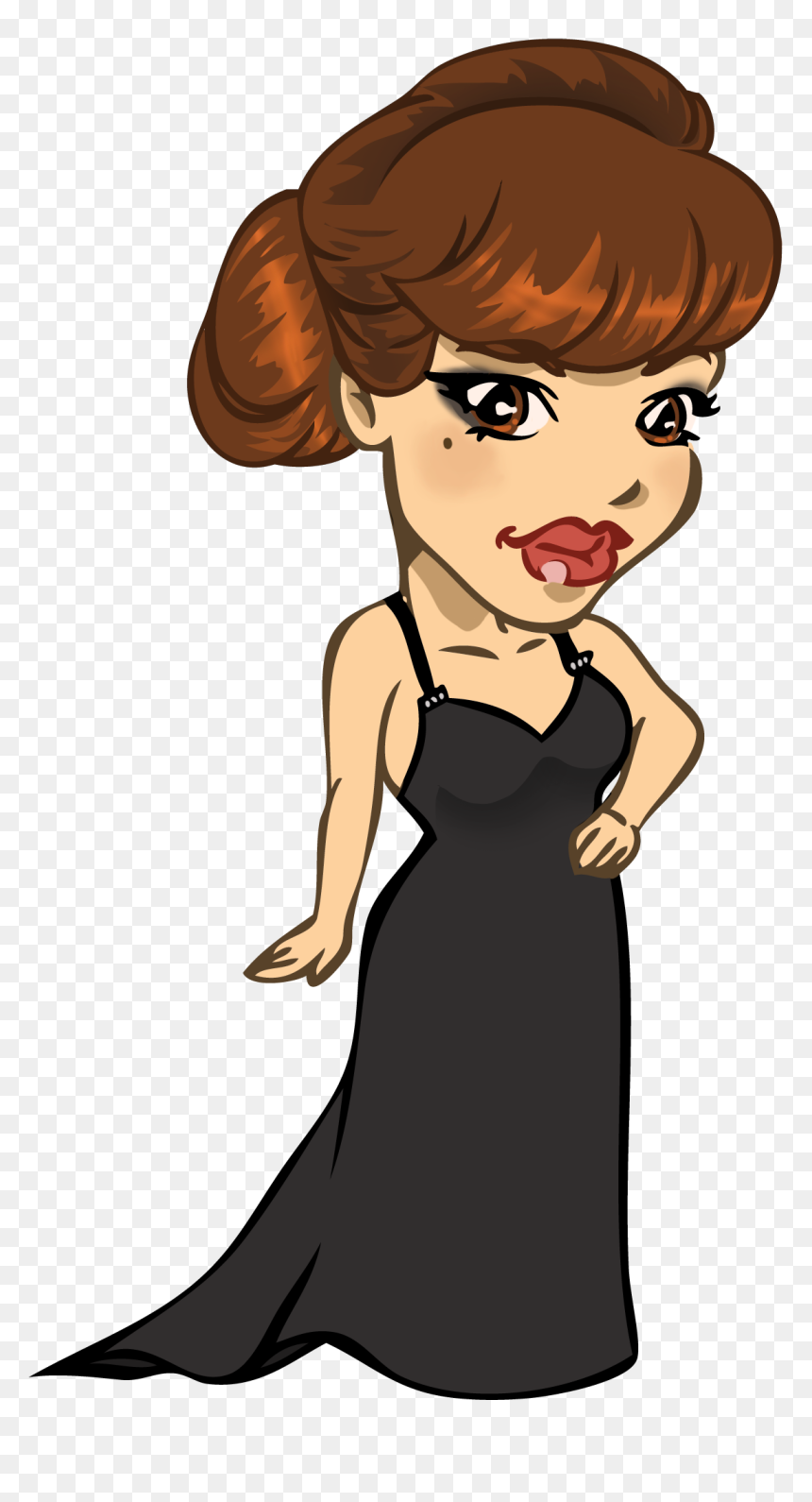 Female Singer Cartoon, Png Download - Female Singer Cartoon, Transparent Png - wedding cartoon png