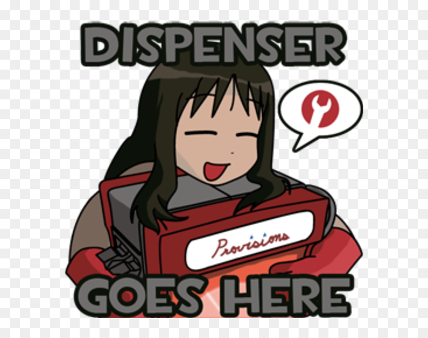 Dispenser Goes Lhere Team Fortress 2 Super Monday Night - Team Fortress 2 Anime Meme, HD Png Download - anthony fantano png