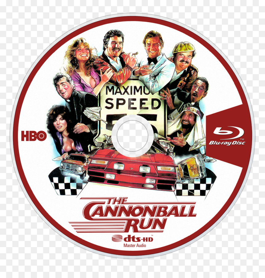 The Cannonball Run Bluray Disc Image - Cannonball Run Movie Poster, HD Png Download - cannon ball png