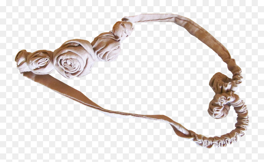 Maileg Gold Hairband With Flowers - Headband, HD Png Download - flower hair band png