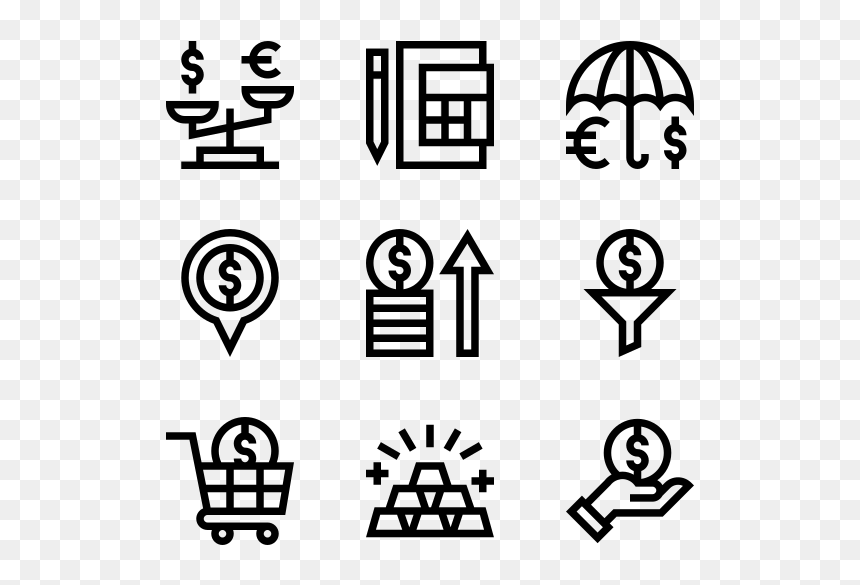 Vector Contacts Icon Png, Transparent Png - economy icon png