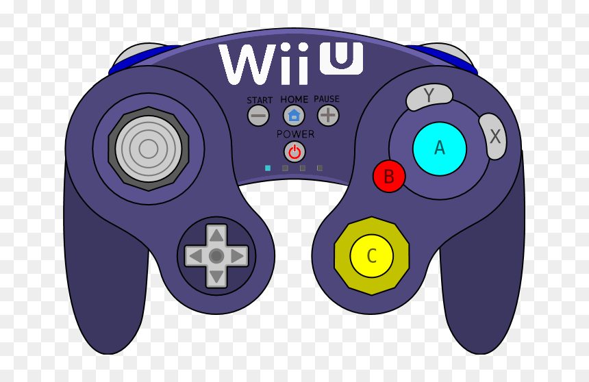Clip Art Gamecube Controller Clipart - Gamecube Controller Smash, HD Png Download - wii controller png