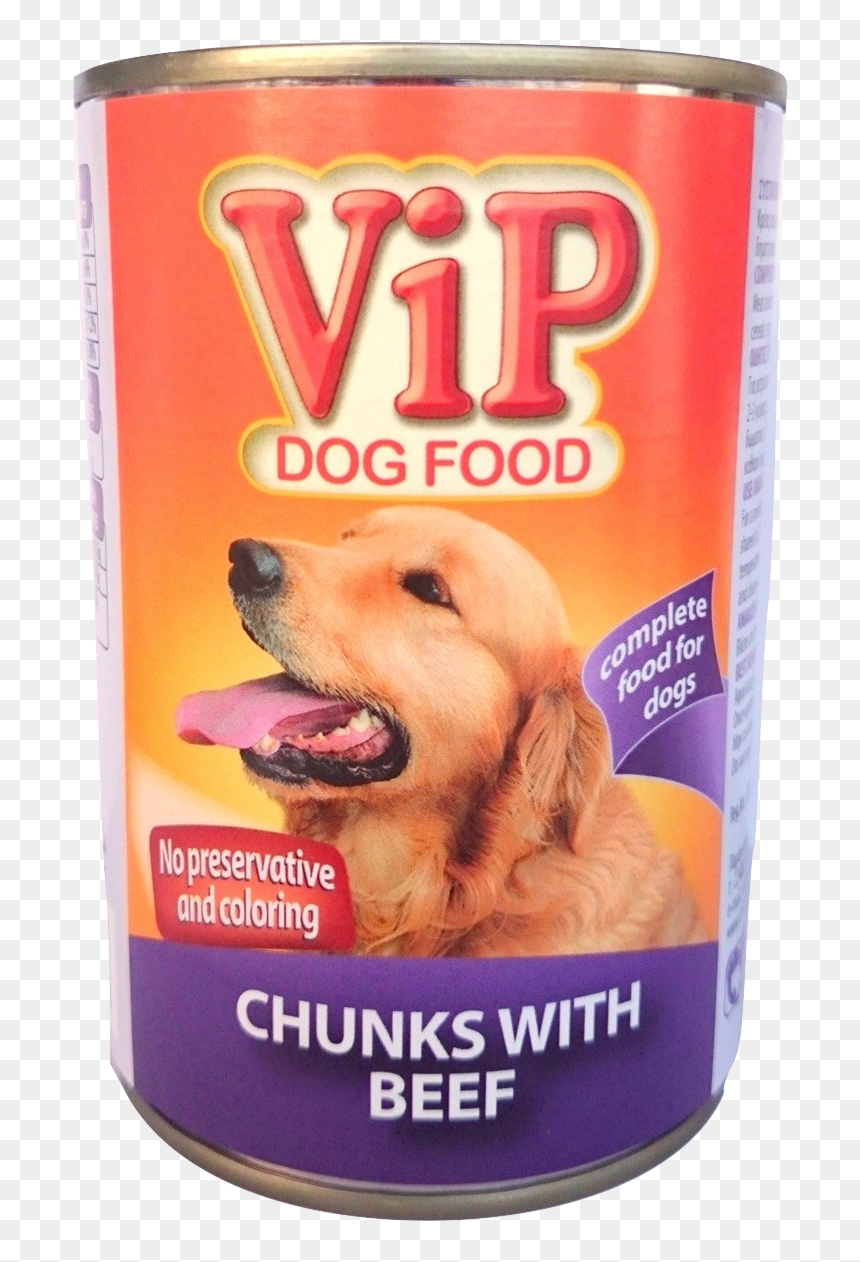 Vip Dog Food Can 415gr Beef Image , Png Download - Companion Dog, Transparent Png - can food png