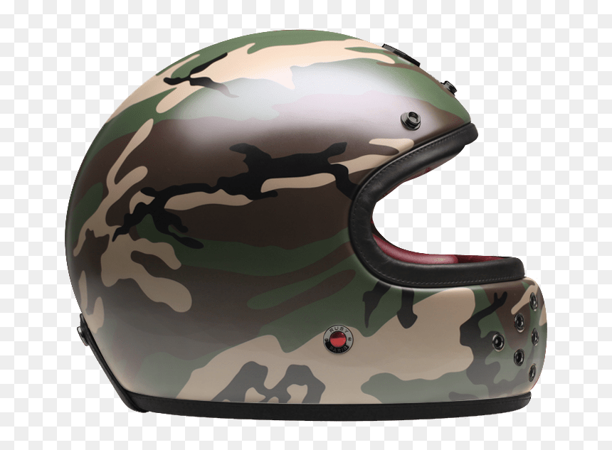 Full Face Camouflage Side - Camouflage Full Face Helmet, HD Png Download - side face png