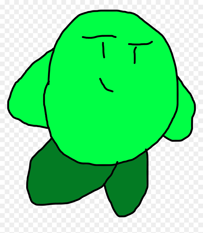 Green Kirby Transparent, HD Png Download - kirby.png
