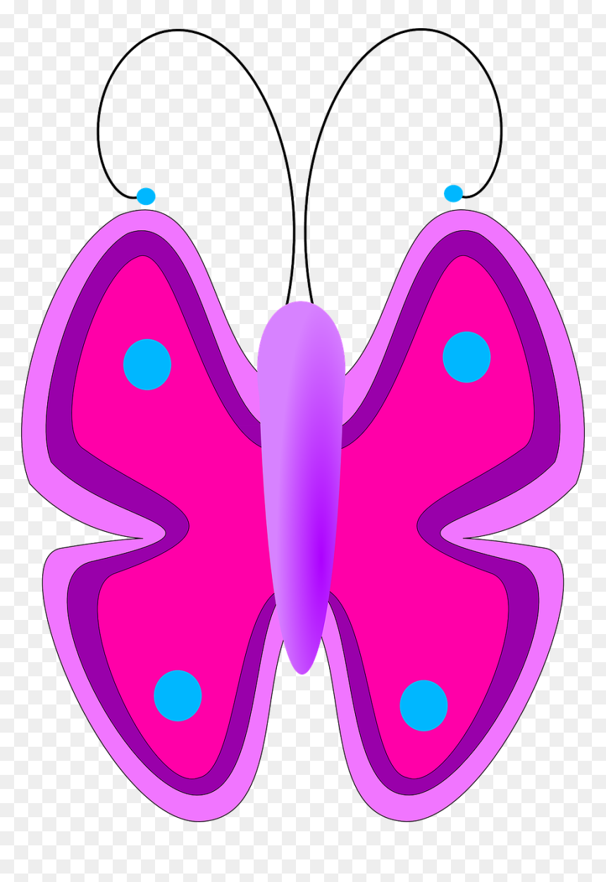 Butterfly Clipart For Kids, HD Png Download - butterfly cartoon png