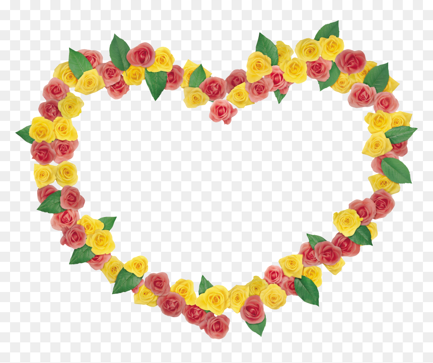 Floral Frame Png - Рамка Сердечко Для Фотошопа, Transparent Png - heart photo frame png