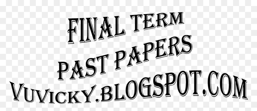 Cs101 Past Papers Final Term, HD Png Download - old papers png