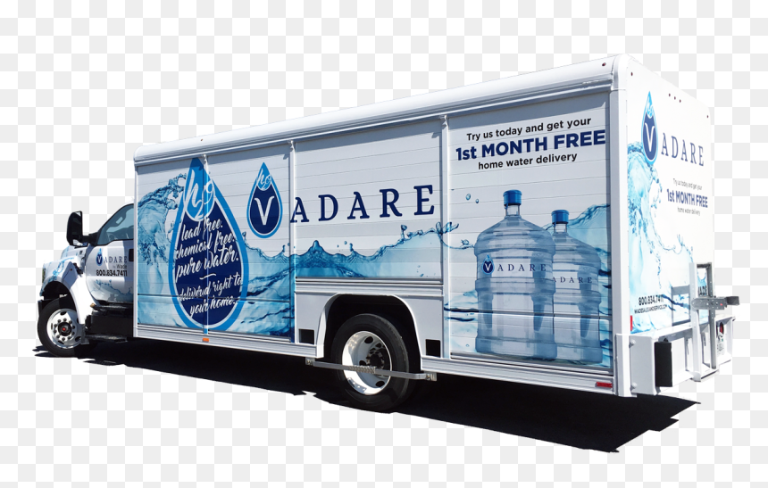 Water Delivery With Vadare H2o Wade S Service Inc - Water Bottle Delivery Truck, HD Png Download - bottle service png