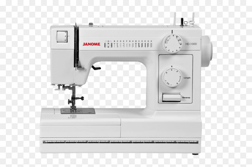 Janome Hd1000 Heavy Duty Sewing Machine With 14 Built - Janome Sewing Machine, HD Png Download - sewing stitches png