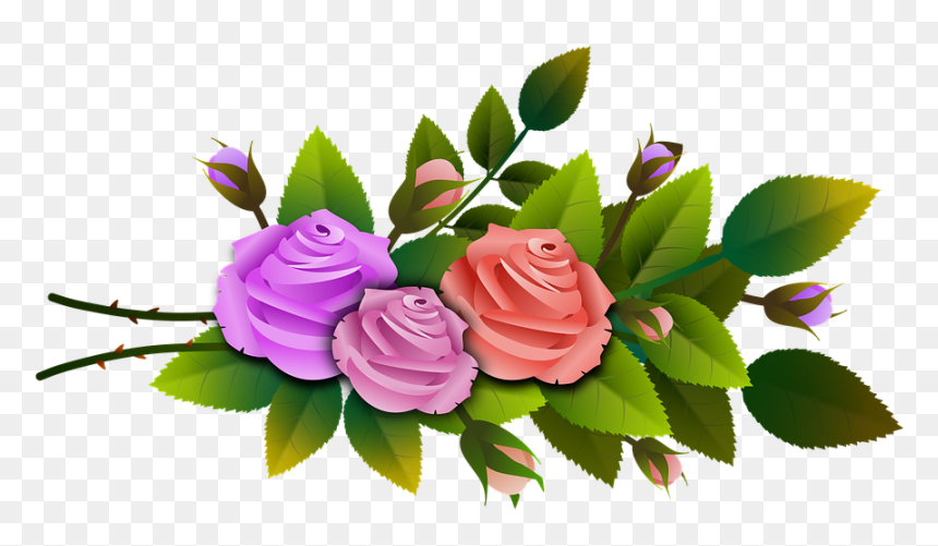 Flores En Ramo Png, Transparent Png - rose flower bouquet png