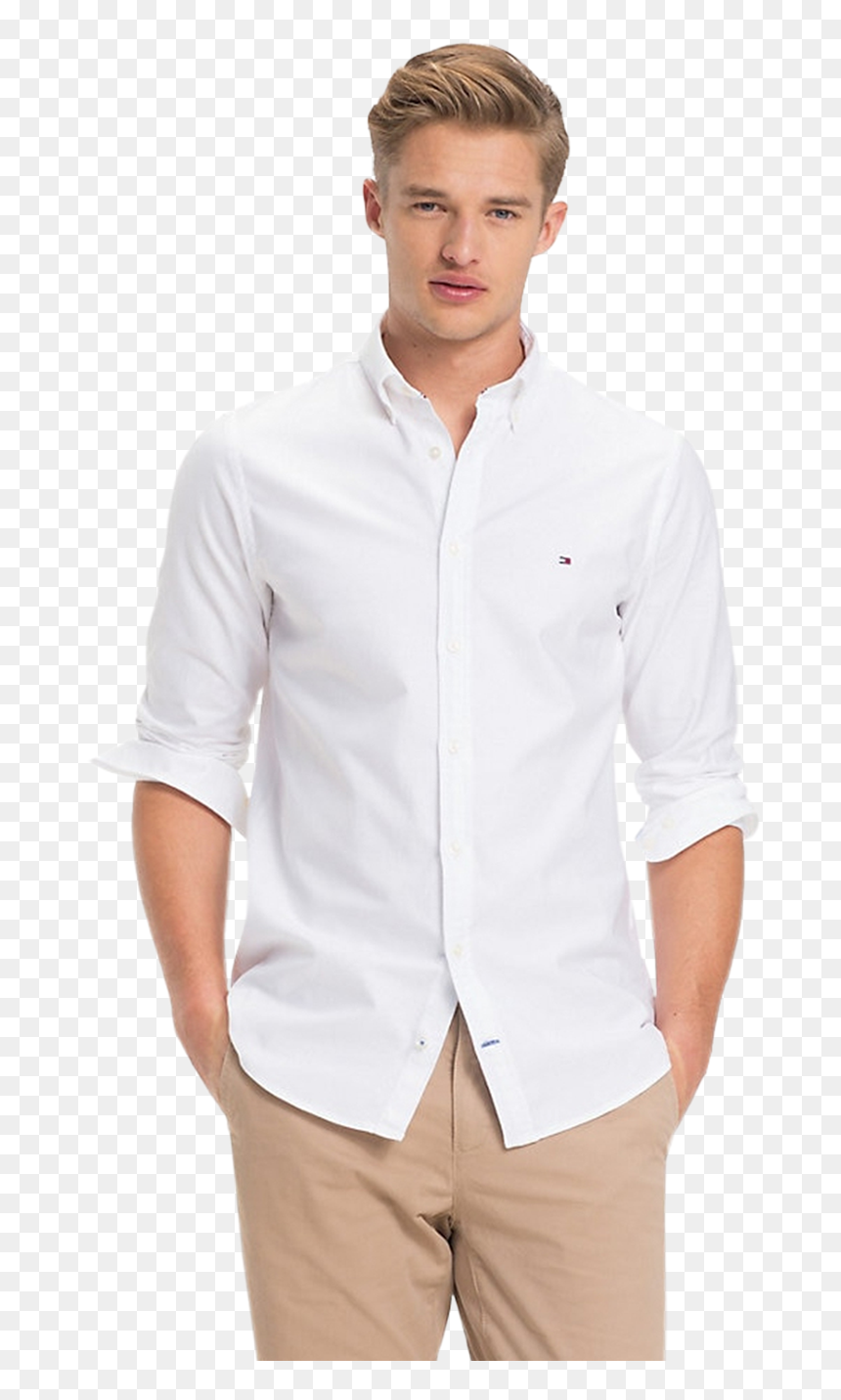 Tommy Hilfiger Slim Fit Stretch Shirt, HD Png Download - casual shirt png