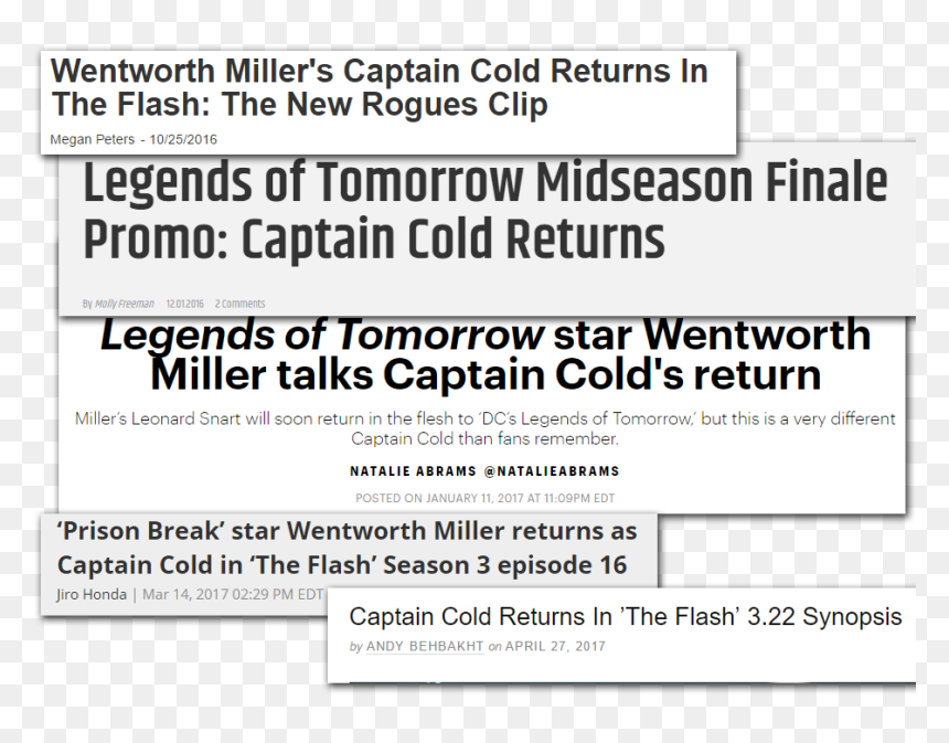 Screenshot, HD Png Download - captain cold png