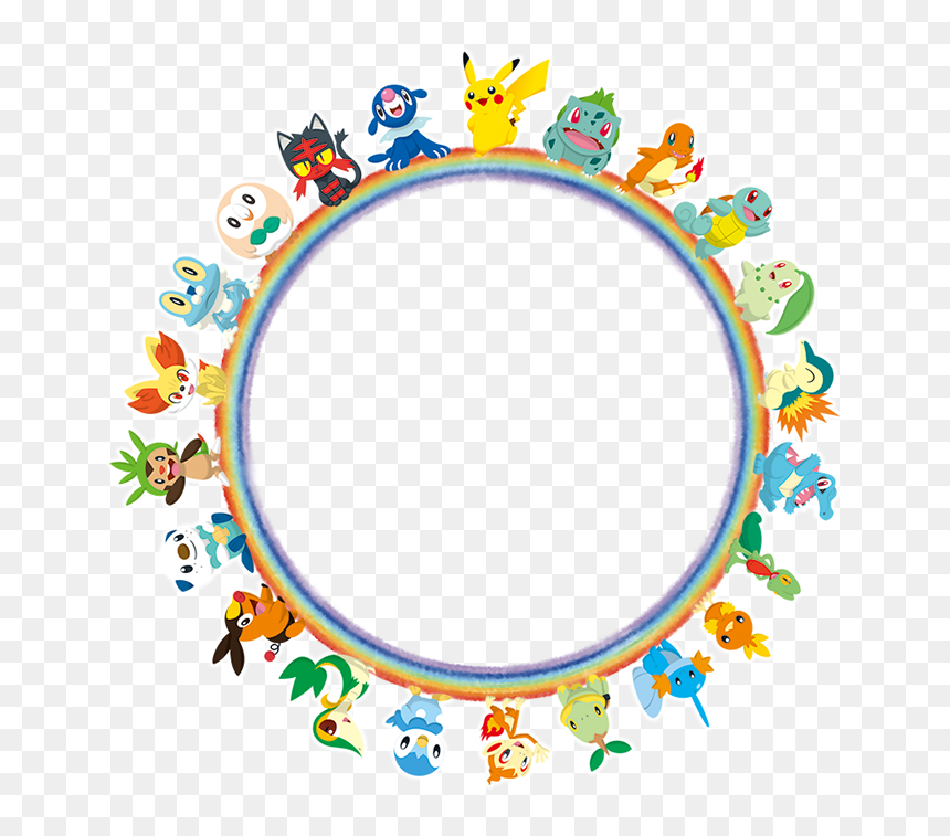 Artwork Featuring The Player"s Starter Pokémon, HD Png Download - kanto badges png