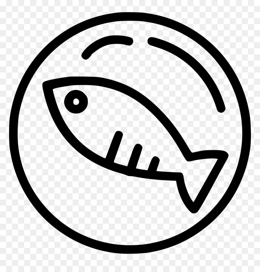 Fish Dish Dinner Restaurant Sea - Fish Dish Png Black And White, Transparent Png - restaurant clipart png