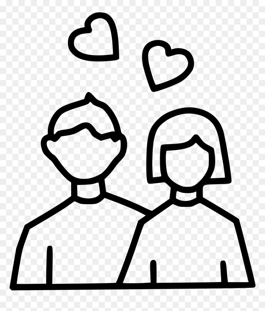 Couple Day Heart Romantic - Couple Icon, HD Png Download - romantic couple png