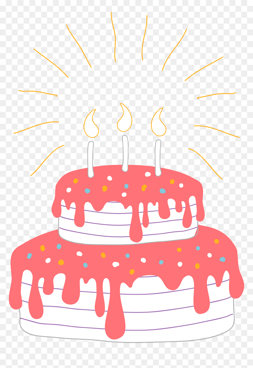 Birthday Cake Clip Art Image - ภาพ วัน เกิด Png, Transparent Png - birth day cake png