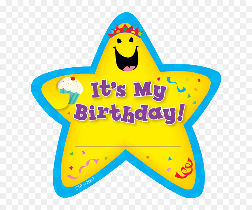 Creative Teaching Press® It"s My Birthday Star Badges - Super Stars, HD Png Download - birthday star png