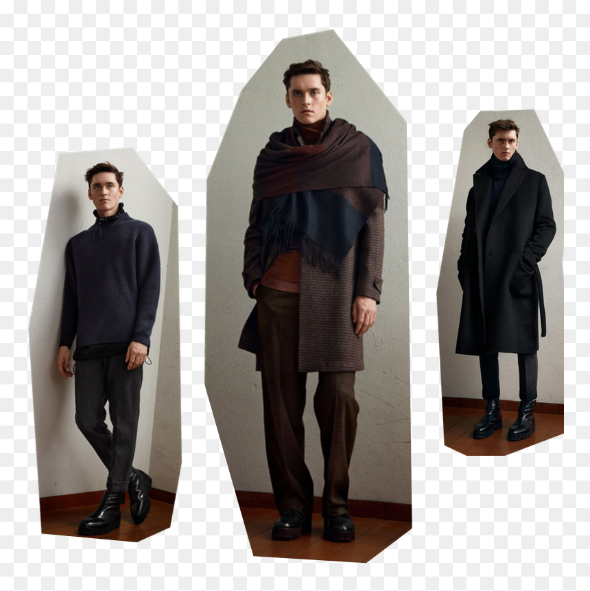 Men"s Fashion 2018 H&m Clipart , Png Download - Coat, Transparent Png - men fashion clipart png