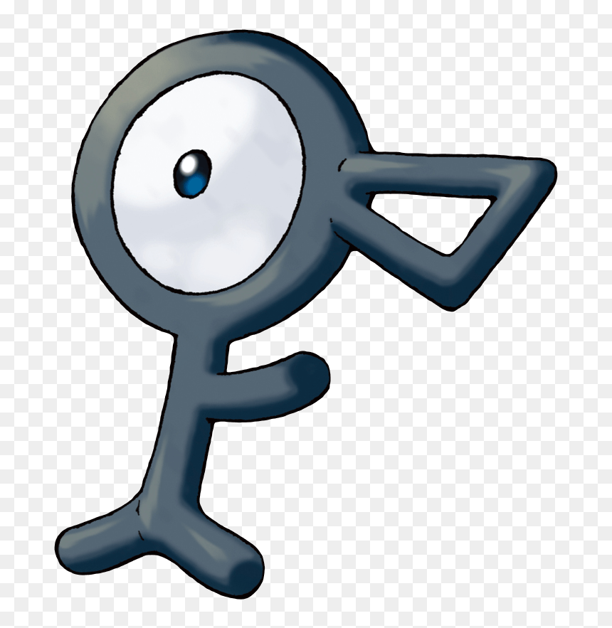 Unown - Unown Pokemon, HD Png Download - wobbuffet png