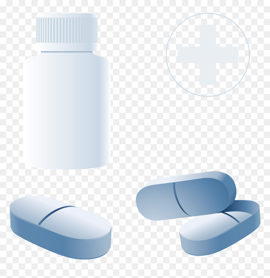 Bottle And Blue Pills Png Download - Plastic Bottle, Transparent Png - bottle service png