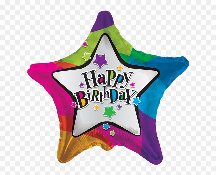 18 Birthday Stars Balloons All American Balloons - Transparent Star Balloon Png, Png Download - birthday star png