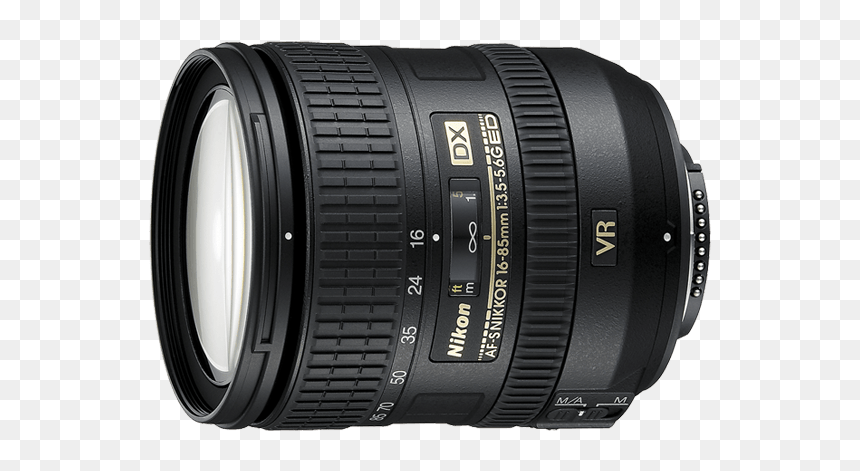 Nikon 16 85mm F 3.5 5.6 Vr, HD Png Download - dslr camera lens png