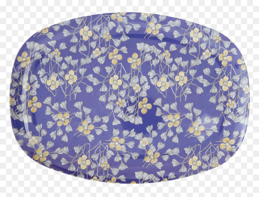 Transparent Flower Print Png - Plate, Png Download - rice plate png