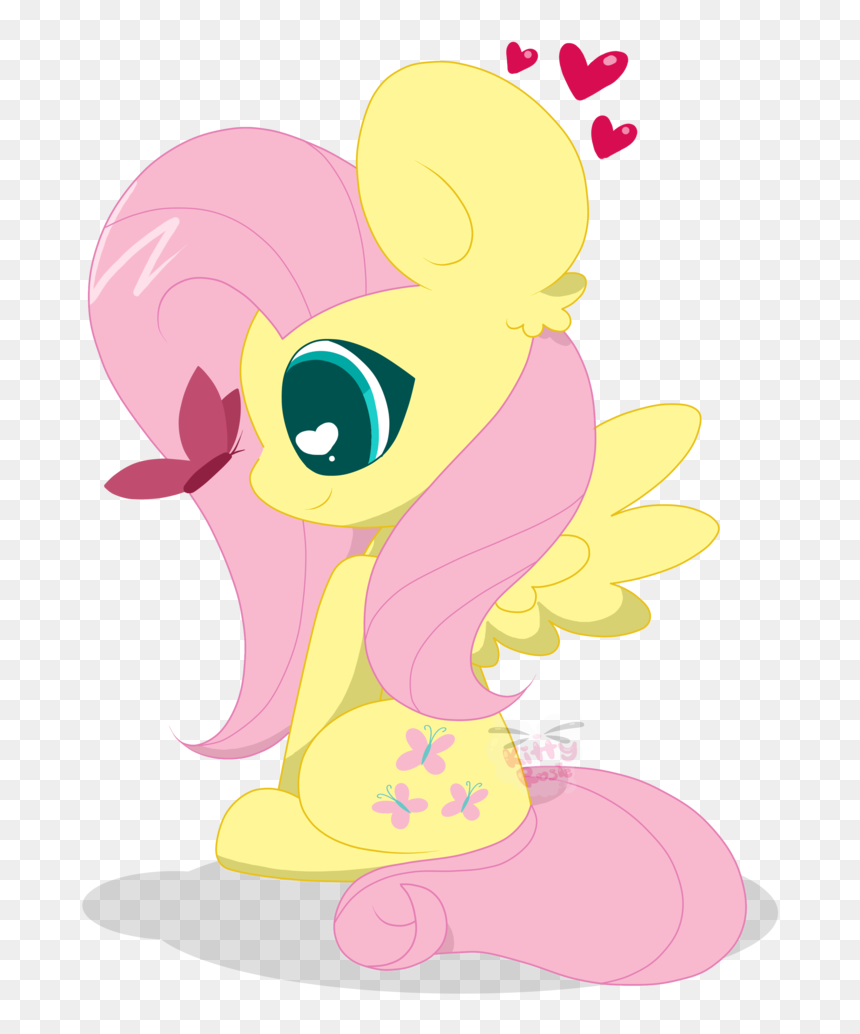 Kittyrosie, Butterfly, Cute, Female, Floating Heart, - Cartoon, HD Png Download - butterfly cartoon png