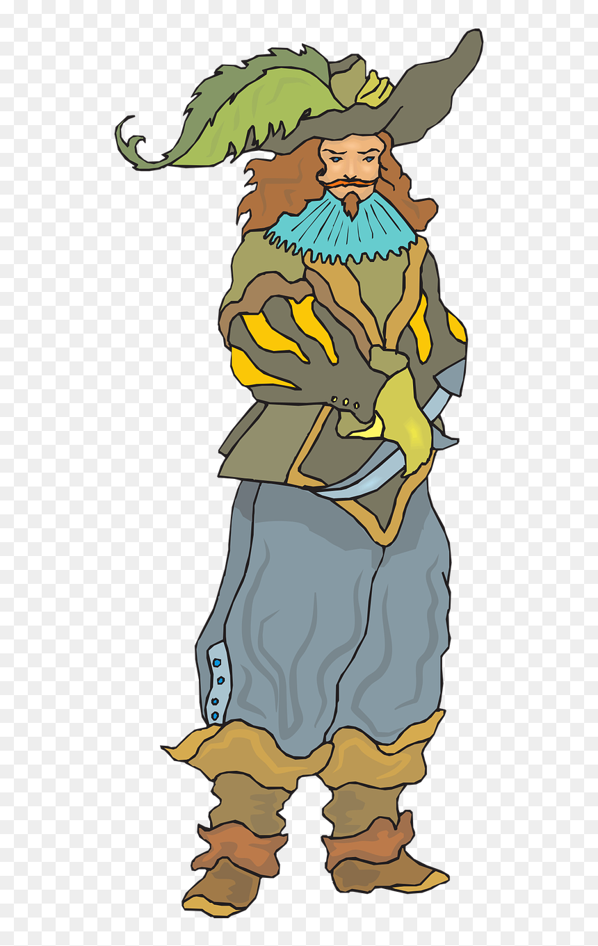 17th Century Man Clipart, HD Png Download - men fashion clipart png