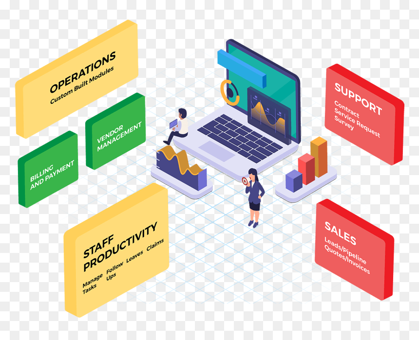 Technology To Scale Your Business - Crm, HD Png Download - business image png