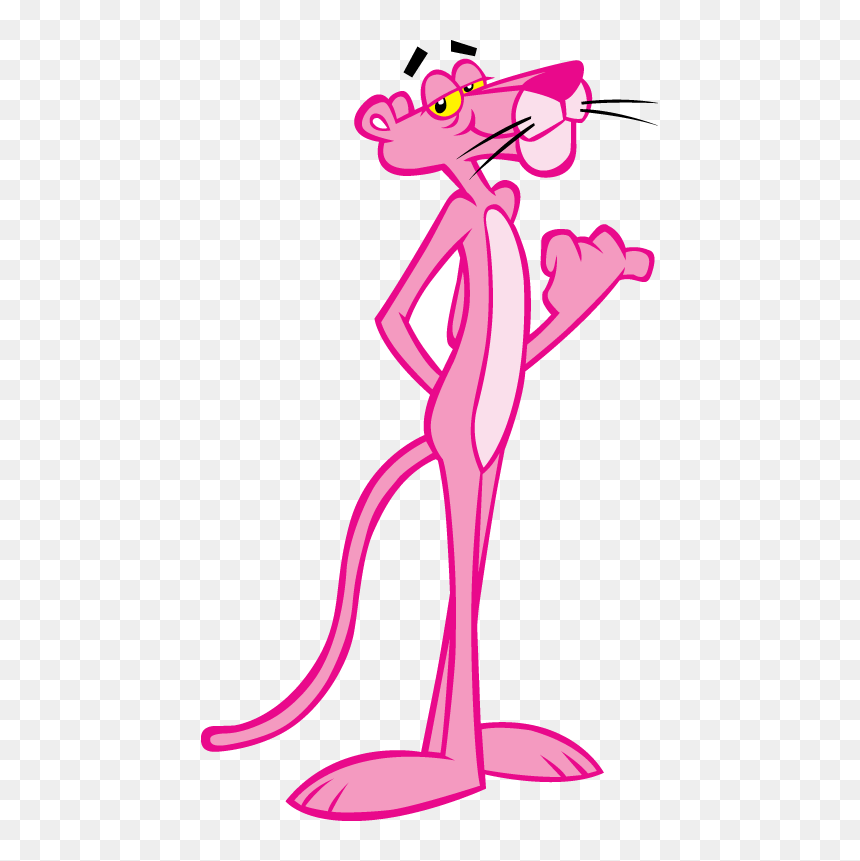 Pink Panther Shows His Attitude - Pink Panther, HD Png Download - attitude png images