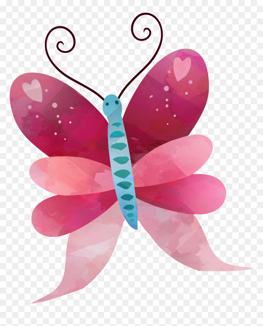 Hermosa Mariposa Acuarela Cartoon Png - Mariposasa Cuarela Png, Transparent Png - butterfly cartoon png