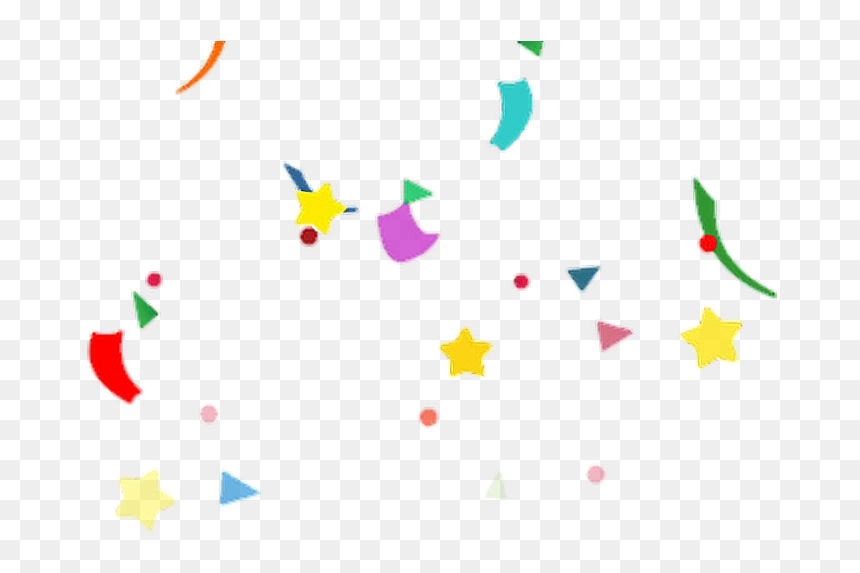 #colorful #party #birthday #star #ribbon #happy #rainbow, HD Png Download - birthday star png