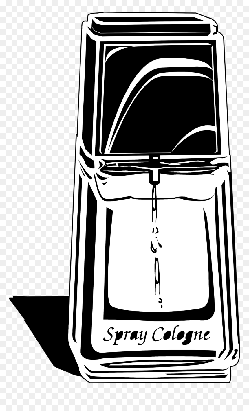 Cologne Black And White, HD Png Download - perfume spray png