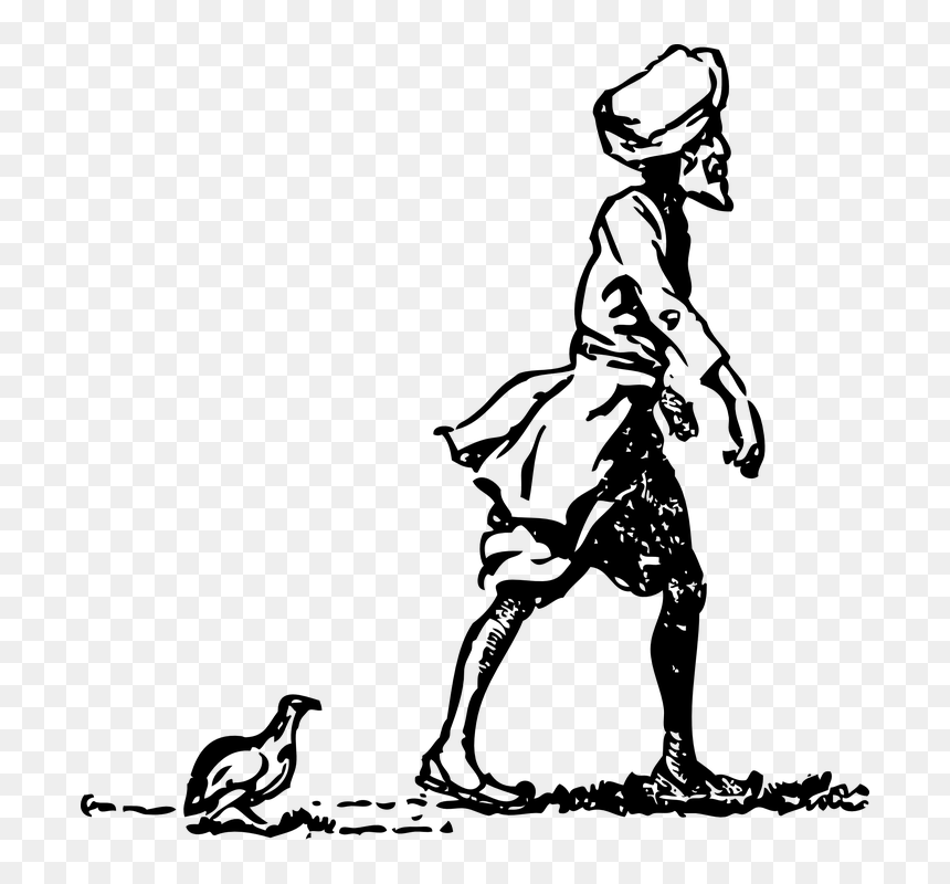 Man Guy Person - Sikh Art In Black And White, HD Png Download - pagri png