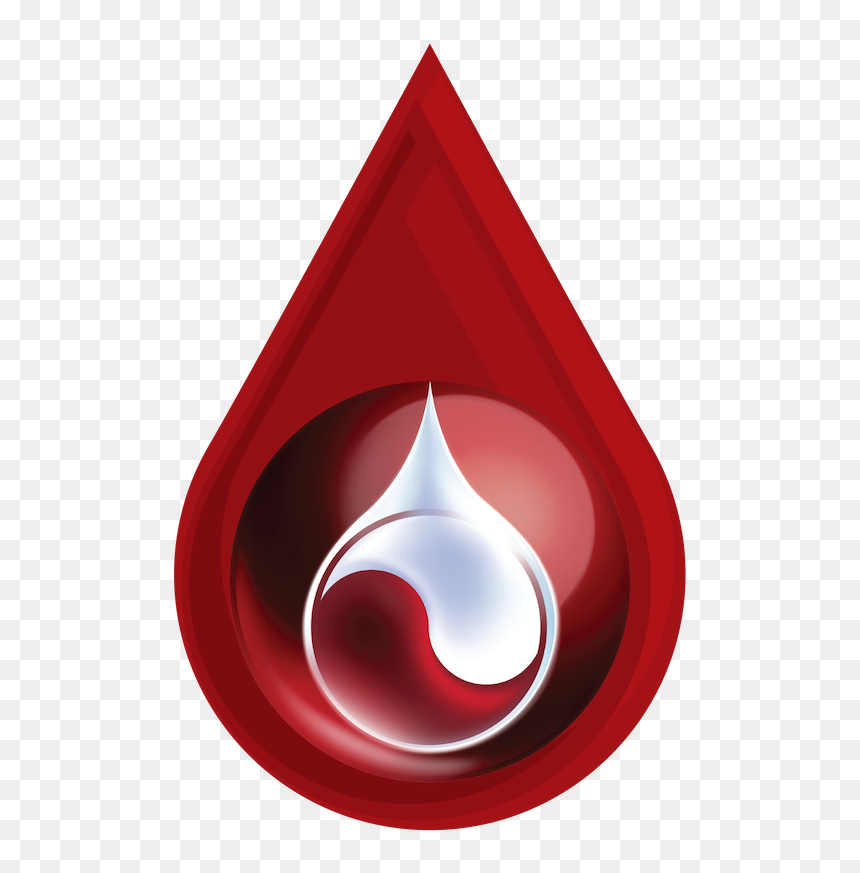 Blood Drop With 3d Logo - Circle, HD Png Download - blood symbol png