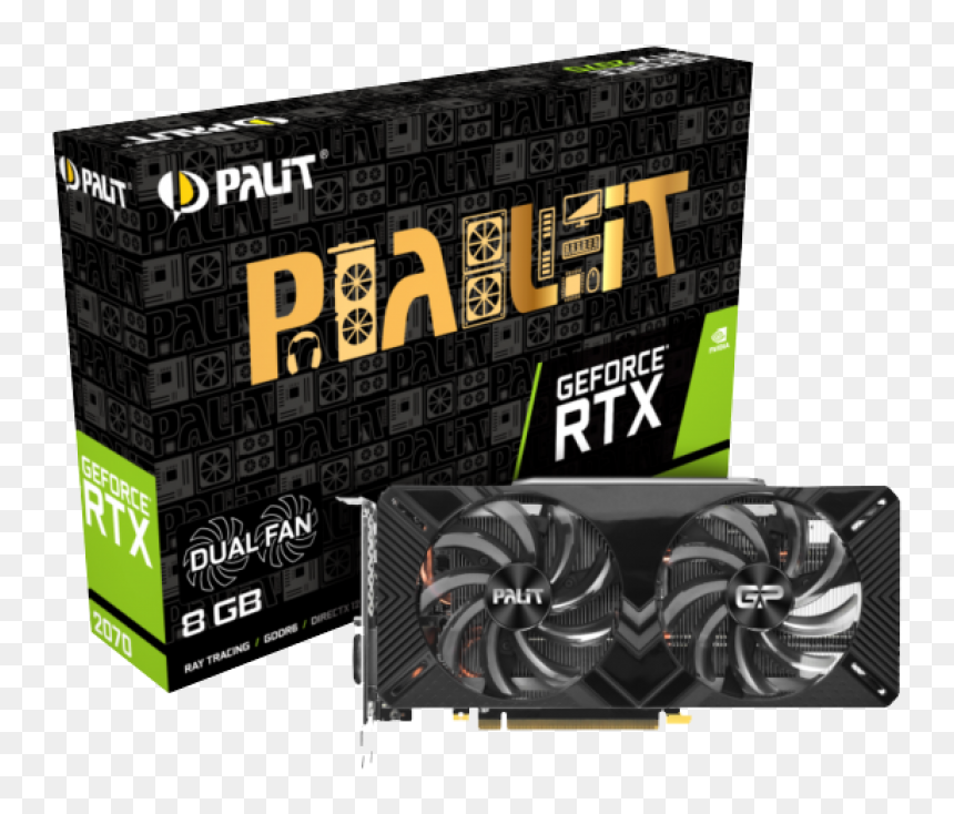 Palit Rtx2070 Dual R2, 8gb Ddr6, Dvi, Hdmi, 3 Dp, 1620mhz - Laptop Power Adapter, HD Png Download - pagri png