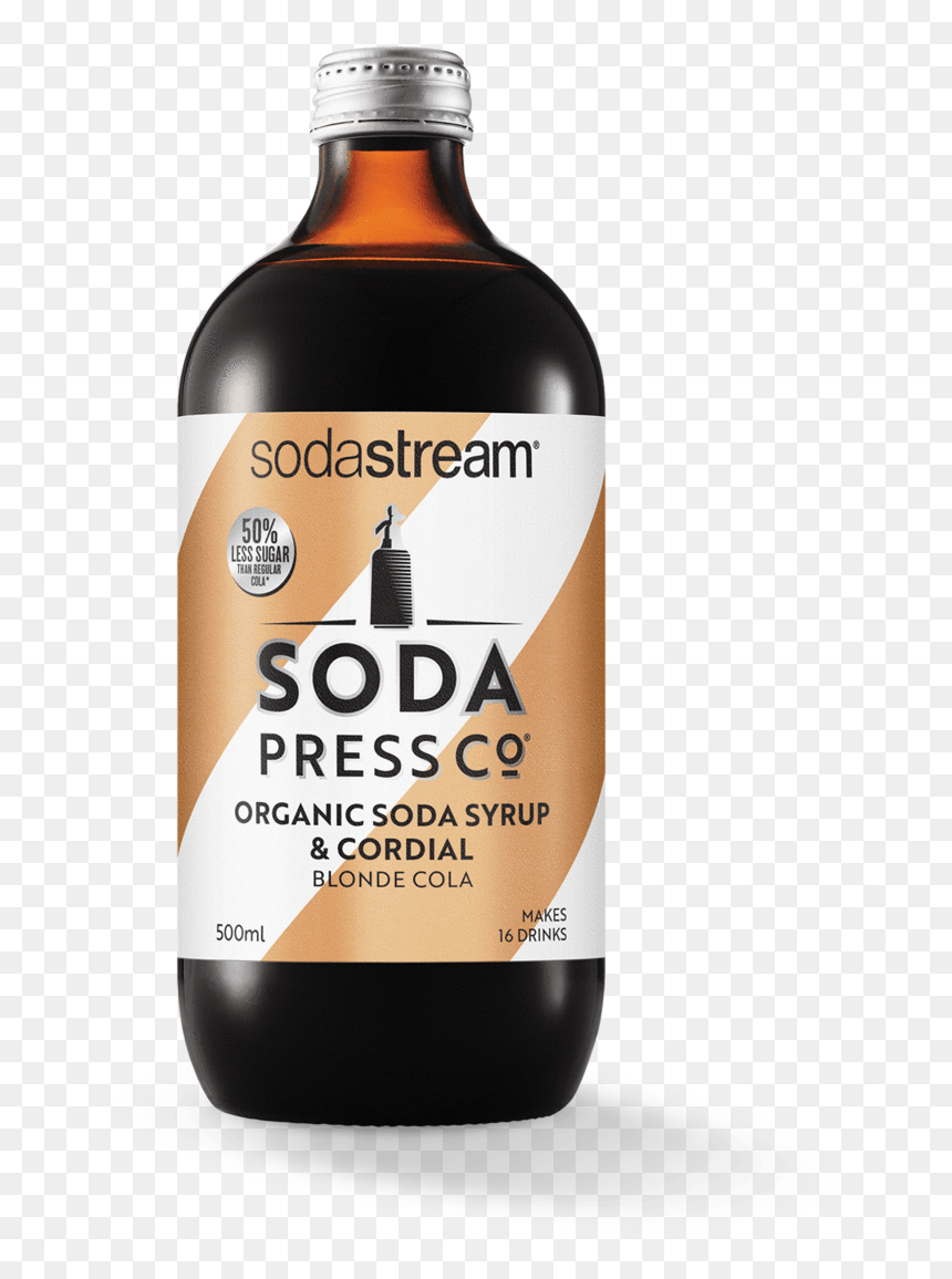 Soda Press Blonde Cola, HD Png Download - coke glass png