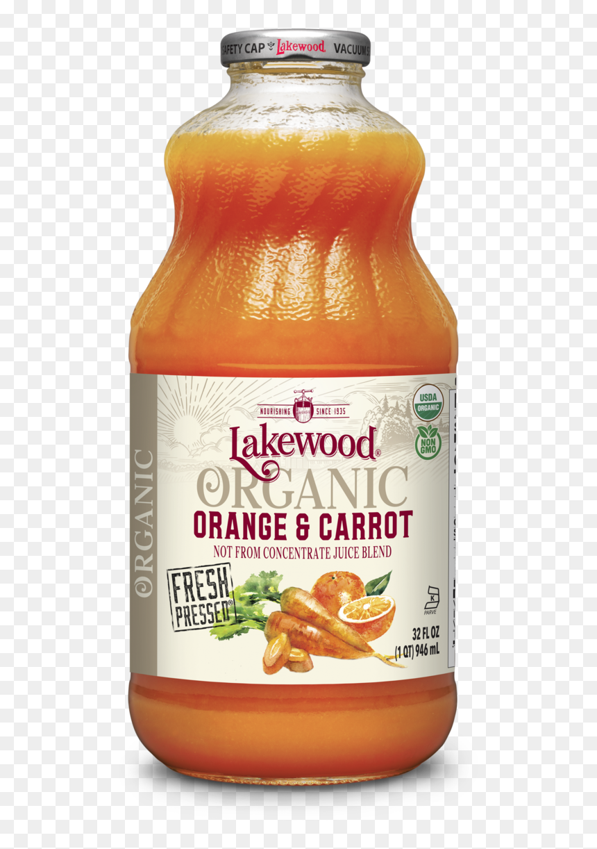 Lakewood Organic Pure Apple, HD Png Download - carrot juice png