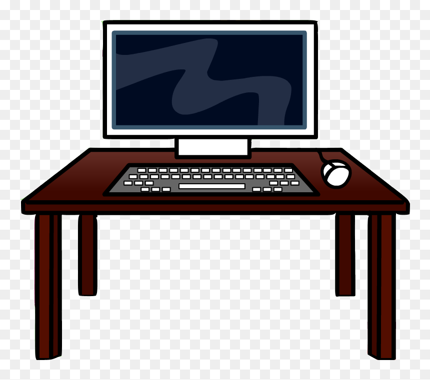 Thumb Image - Desk And Computer Png, Transparent Png - computer png file